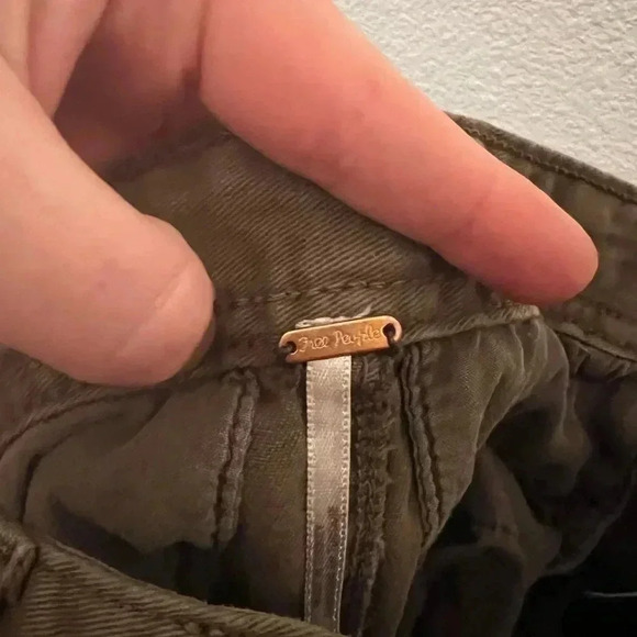 Free People Womens 0 Brown Tapered Leg pants Boho - Picture 6 of 8